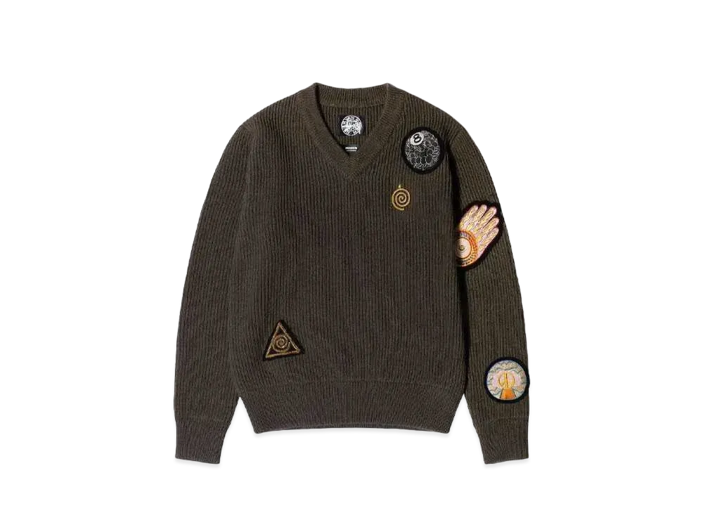 Stussy x Dries Van Noten Patch Knit Sweater "Sand"
