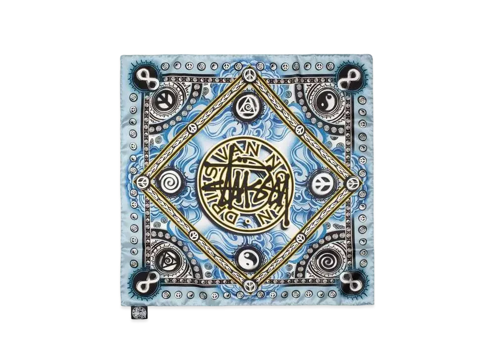 Stussy x Dries Van Noten Bandana "Light Blue"