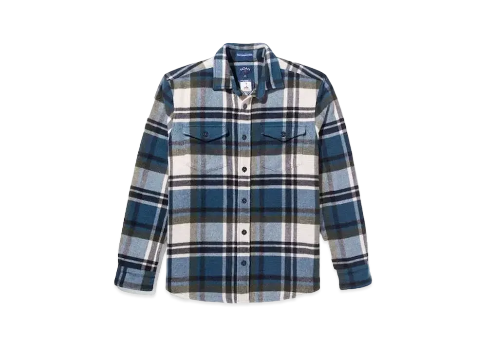 Noah ストライプ長袖ポロシャツ　ミンジ AOYAMA 【洋服の青山】ミジンストライプ起毛 ポロシャツ 長袖 メンズ