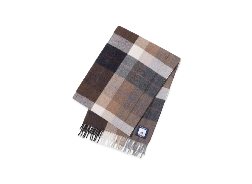 Noah Wool Scarf "Sand Plaid"