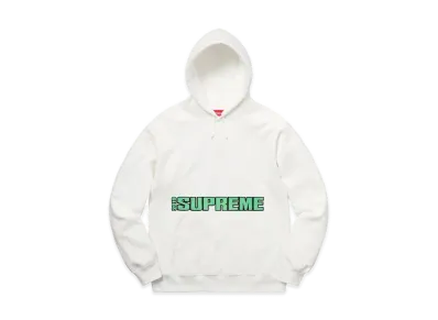 Supreme Blockbuster Hooded Sweatshirt "White"