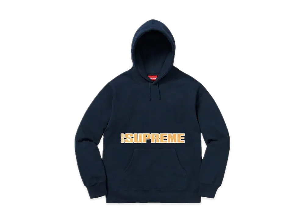 Supreme Blockbuster Hooded Sweatshirt "Navy"