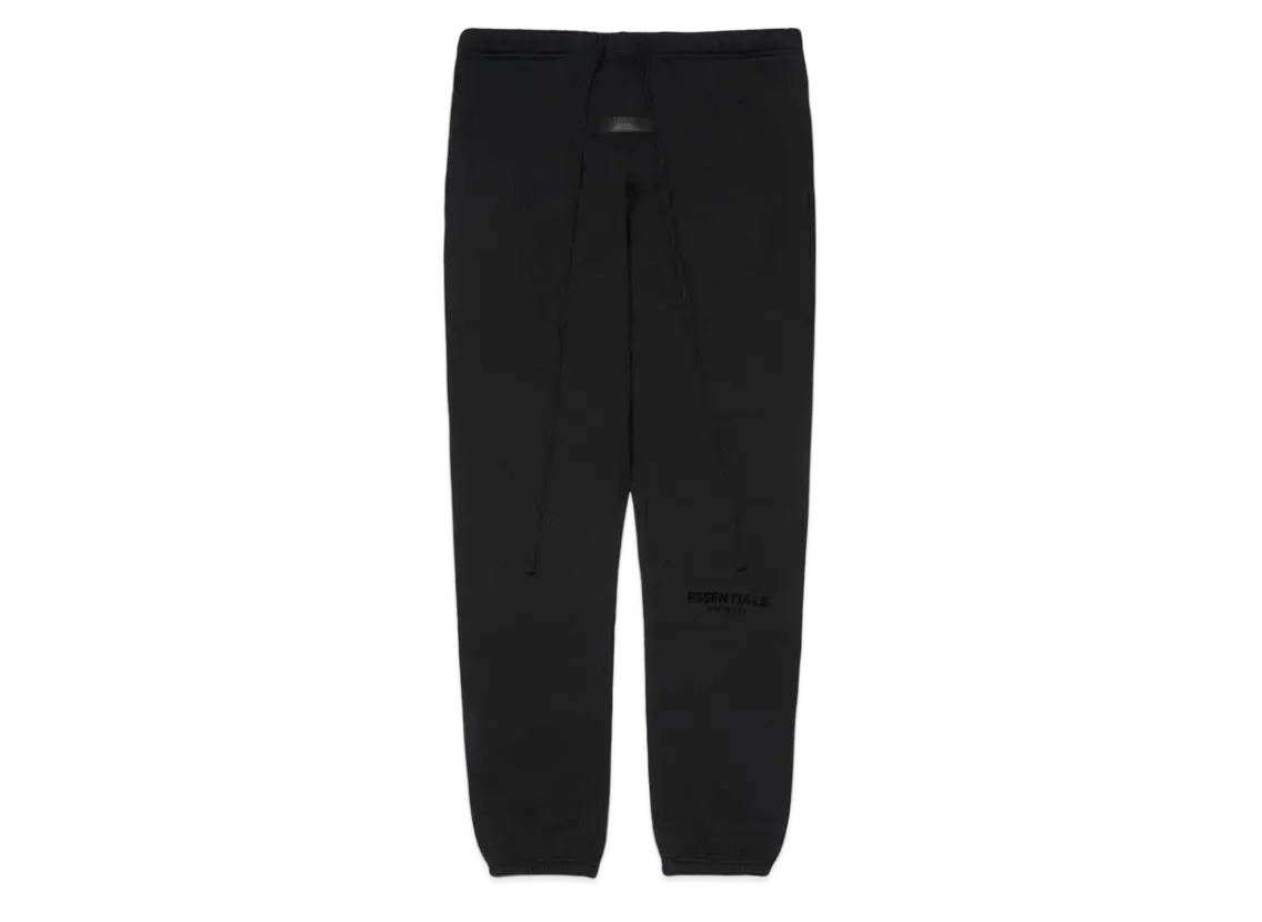 FEAR OF GOD ESSENTIALS BLACK ESS LOGO SWEAT "Stretch Limo"