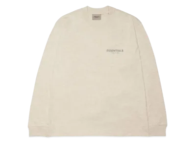 FEAR OF GOD ESSENTIALS LS TEE "Light Heather Oatmeal"