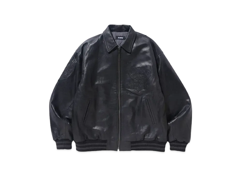 XLARGE x JAPANESE MAGENESE Leather Jacket "Black"