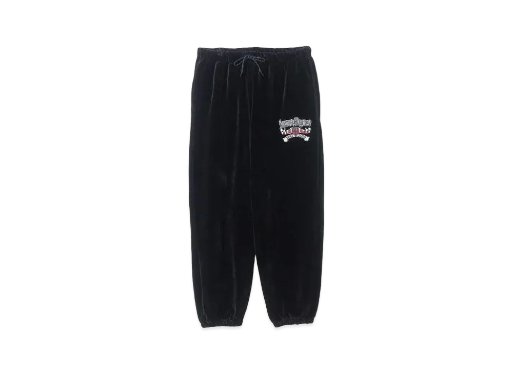 XLARGE x JAPANESE MAGENESE Velor Track Pants "Black"
