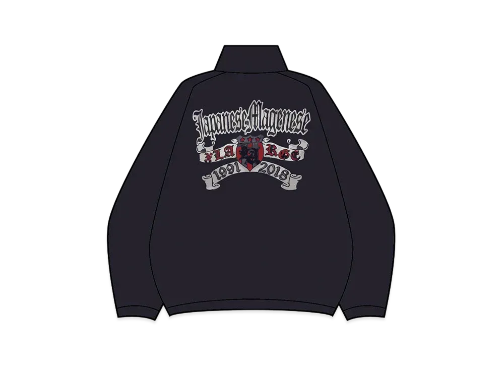 XLARGE x JAPANESE MAGENESE Velor Track Jacket "Charcoal"