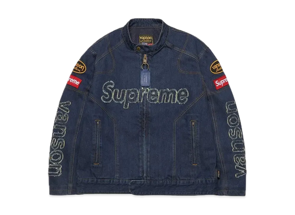 Supreme / Vanson Leathers Cordura Denim Jacket "Blue"