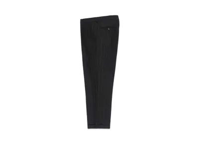 WACKO MARIA DORMEUIL / Striped Pleated Trousers (type-1) , Straight Trousers "Black"