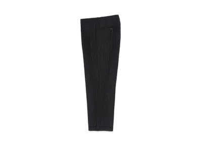 WACKO MARIA DORMEUIL / Striped Pleated Trousers (type-2) , Straight Trousers "Black"