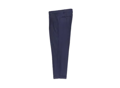 WACKO MARIA DORMEUIL / Glitter Striped Pleated Trousers (type-1) "Navy"