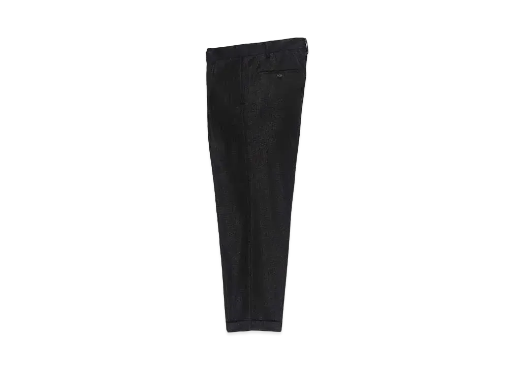 WACKO MARIA DORMEUIL / Glitter Pleated Trousers (type-1) "Black"