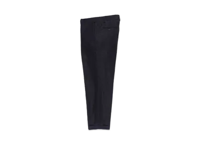 WACKO MARIA DORMEUIL / Glitter Pleated Trousers (type-1) "Navy"