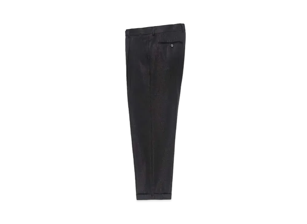 WACKO MARIA DORMEUIL / Glitter Pleated Trousers (type-2) "Black"