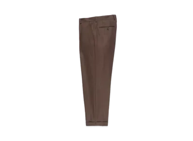 WACKO MARIA DORMEUIL / Glitter Pleated Trousers (type-2) "Brown"