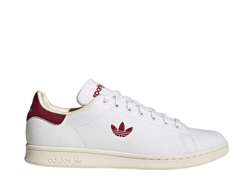 Sporty & Rich × adidas Stan Smith "Footwear White/College Burgundy"