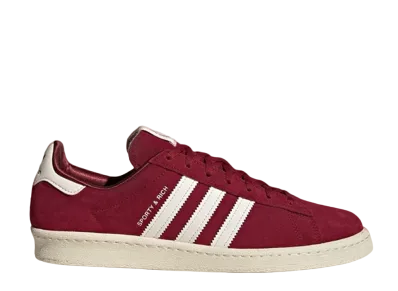 Sporty & Rich × adidas Campus 80s "College Burgundy/Chalk White"