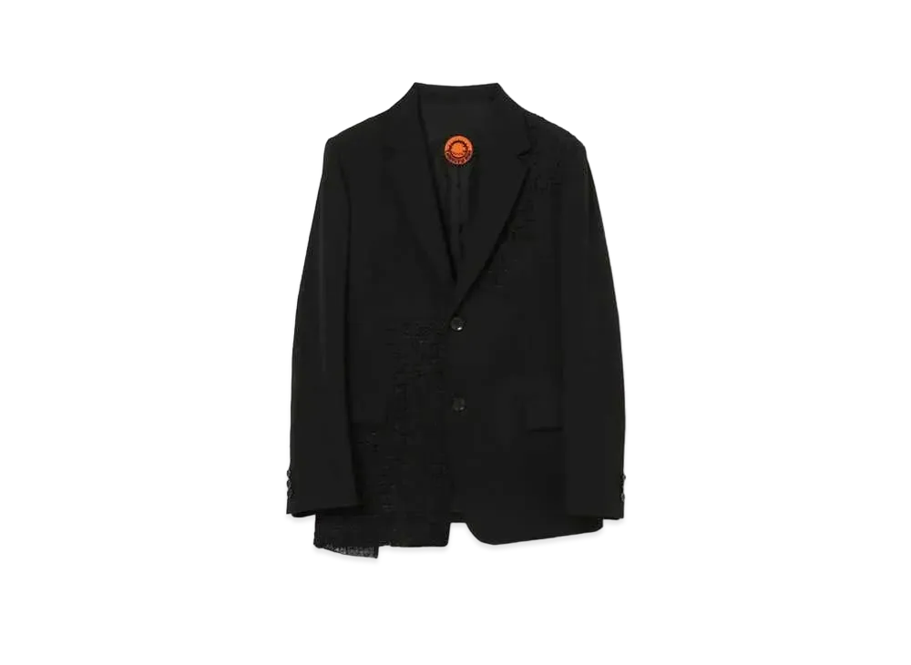 Yohji Yamamoto Ground Y x CHAINSAW MAN Door Opal Gabardine Slim Jacket "Black"