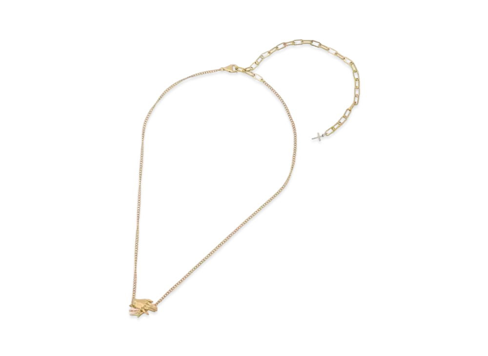 Yohji Yamamoto Ground Y x CHAINSAW MAN Makima Hand Necklace B "Gold"
