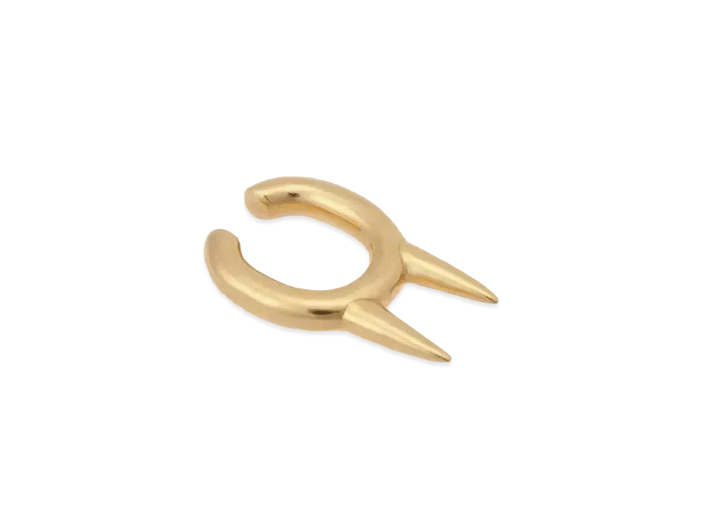 Yohji Yamamoto Ground Y x CHAINSAW MAN Power Horn Ear Cuff "Gold"