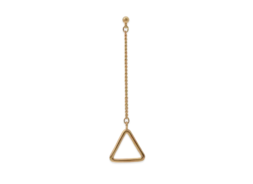 Yohji Yamamoto Ground Y x CHAINSAW MAN Chainsaw Man Handle Pierced Earring "Gold"