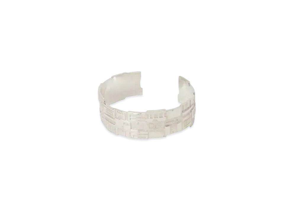 Yohji Yamamoto Ground Y x CHAINSAW MAN "Don't Ever Open This Door" Silver Bangle "Silver"