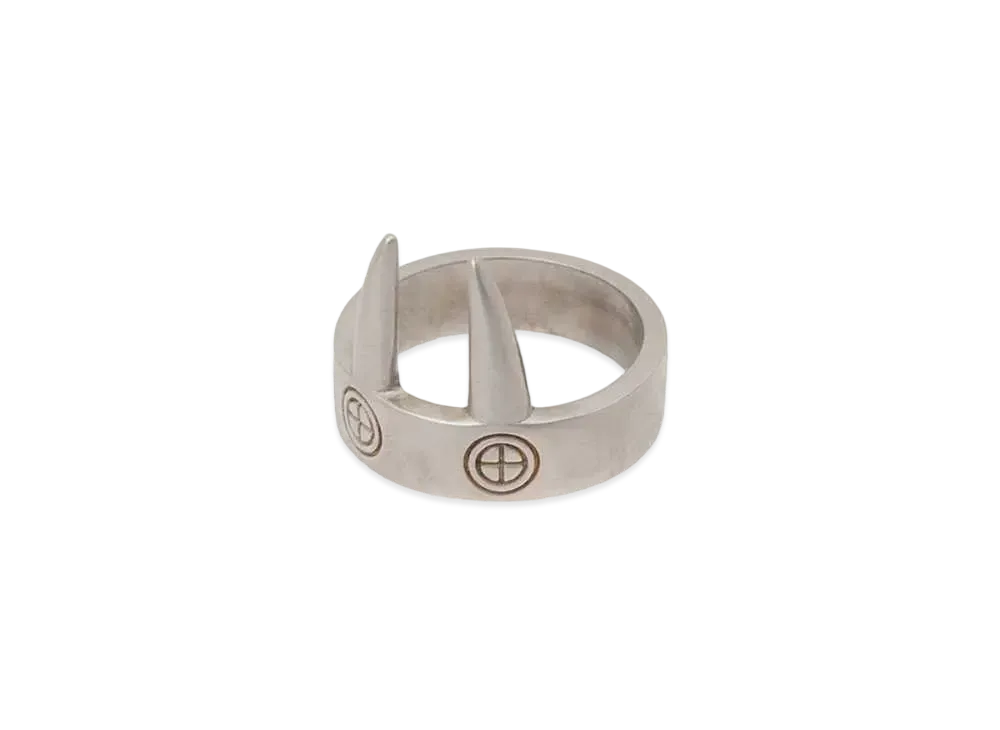 Yohji Yamamoto Ground Y x CHAINSAW MAN Power Horn Ring "Silver"