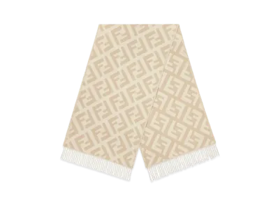 FENDI FF Scarf "Beige"