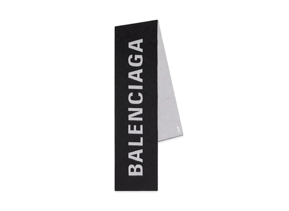 BALENCIAGA Macro Scarf "Black/White"