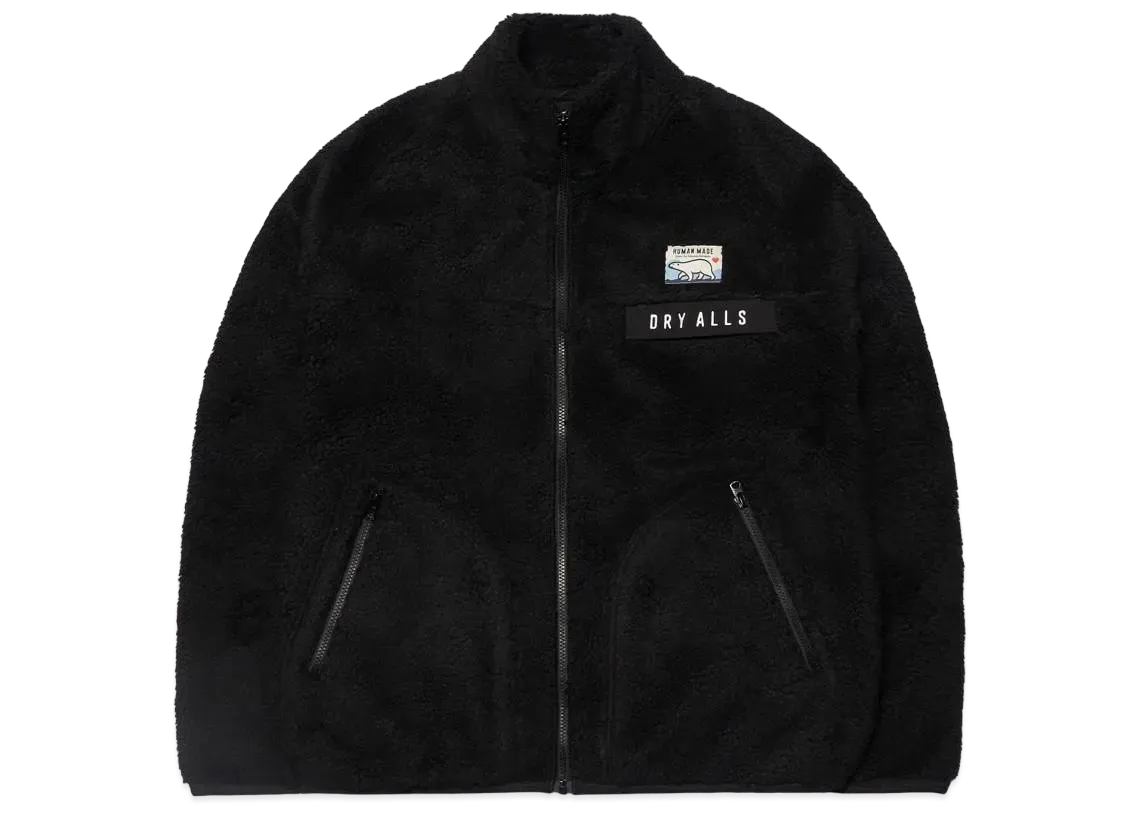 ヒューマン メイド ボア フリース ジャケット "ブラック"