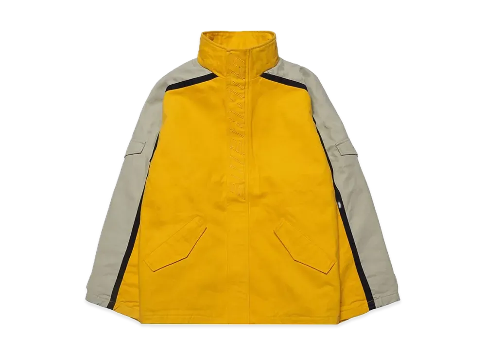 シュプリーム ブラッシュト ツイル ジップ ジャケット "イエロー"