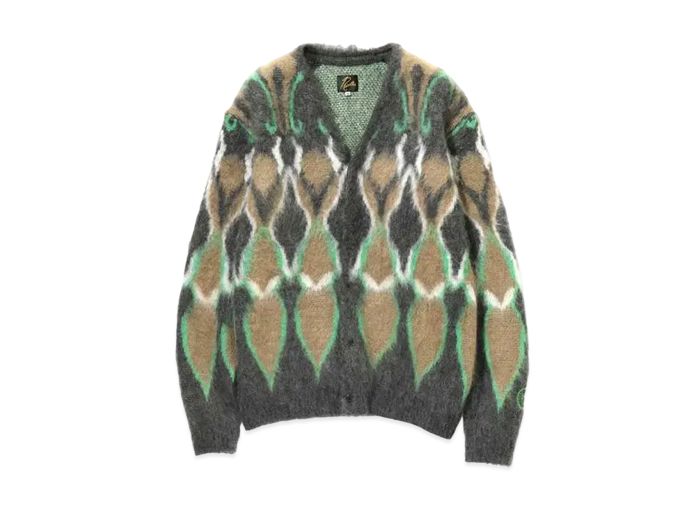 Needles x Hidden Mohair Cardigan Psychedelic "Charcoal"