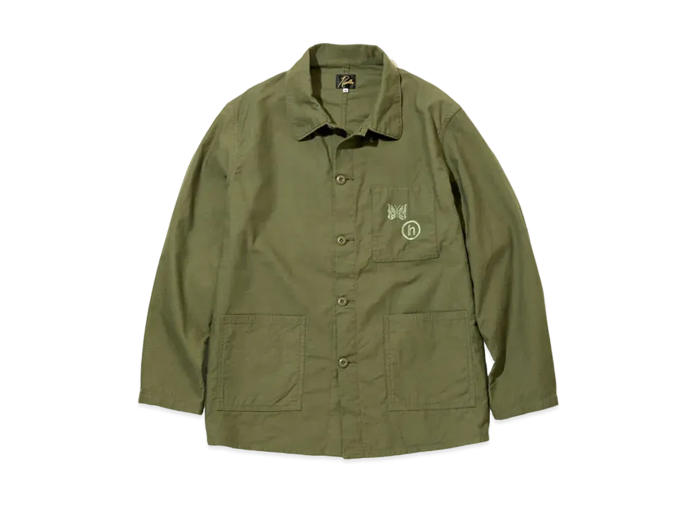 Needles x Hidden D.N. Coverall Back Sateen "Olive"