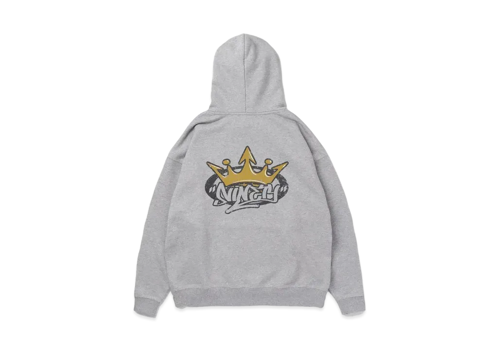 9090 King Logo Hoodie "Heather Gray"
