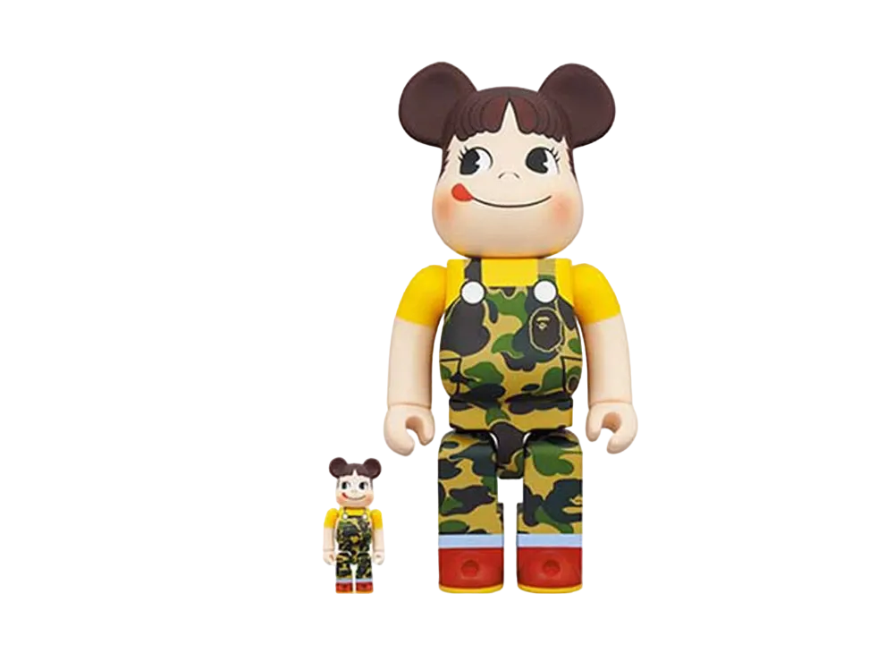 Bearbrick BAPE Peko-chan Green 100% & 400%