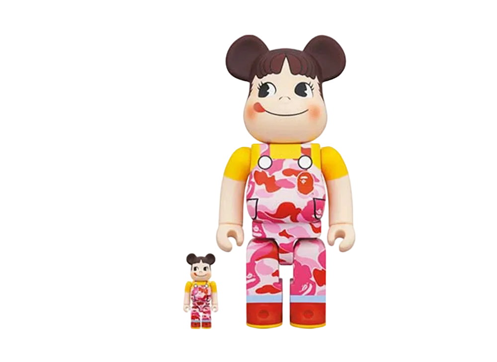 その他 BE@RBRICK - BE@RBRICK bape peko-chan pink 100%&amp;400% Bearbrick x Bape Peko-chan & Poko-chan 100% & 400% Set of 4 - US