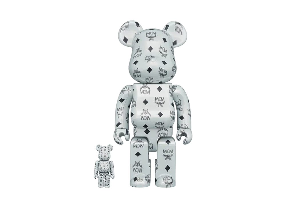 Bearbrick MCM WHITE CHROME Ver. 100% & 400%