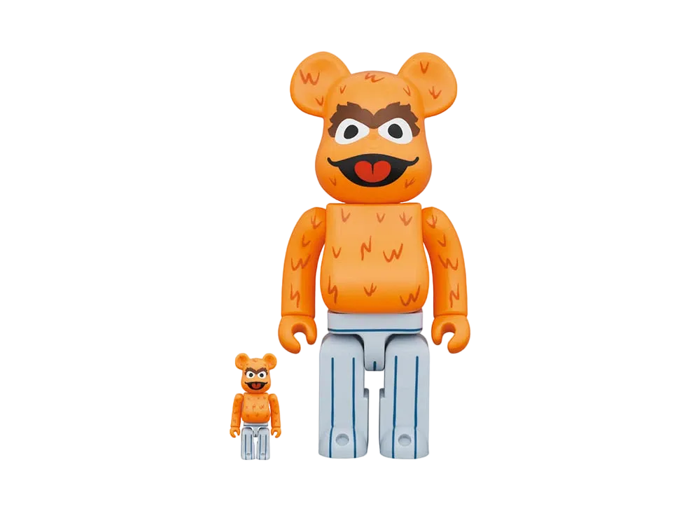 Bearbrick OSCAR THE GROUCH (The Original Orange Fur Ver.) 100% & 400%