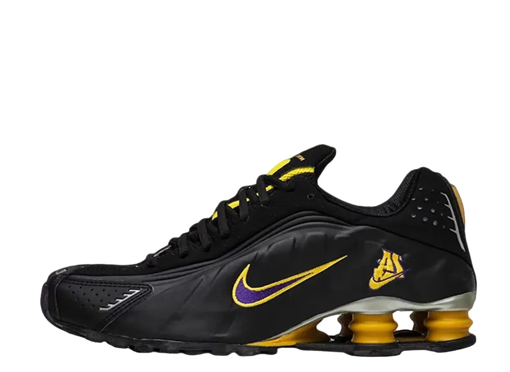 Lakers × Nike Shox R4 LA "Black"