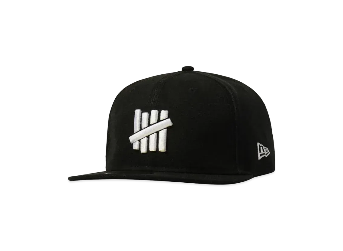 UNDEFEATED X NE STENCIL ICON FITTED - 90210 "Black"