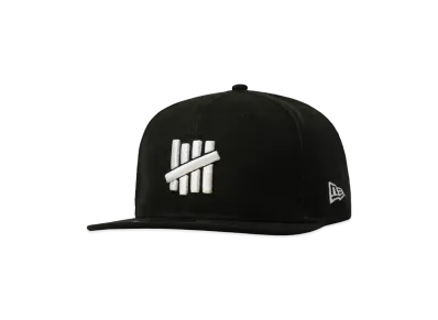 UNDEFEATED X NE STENCIL ICON FITTED - 90210 "Black"