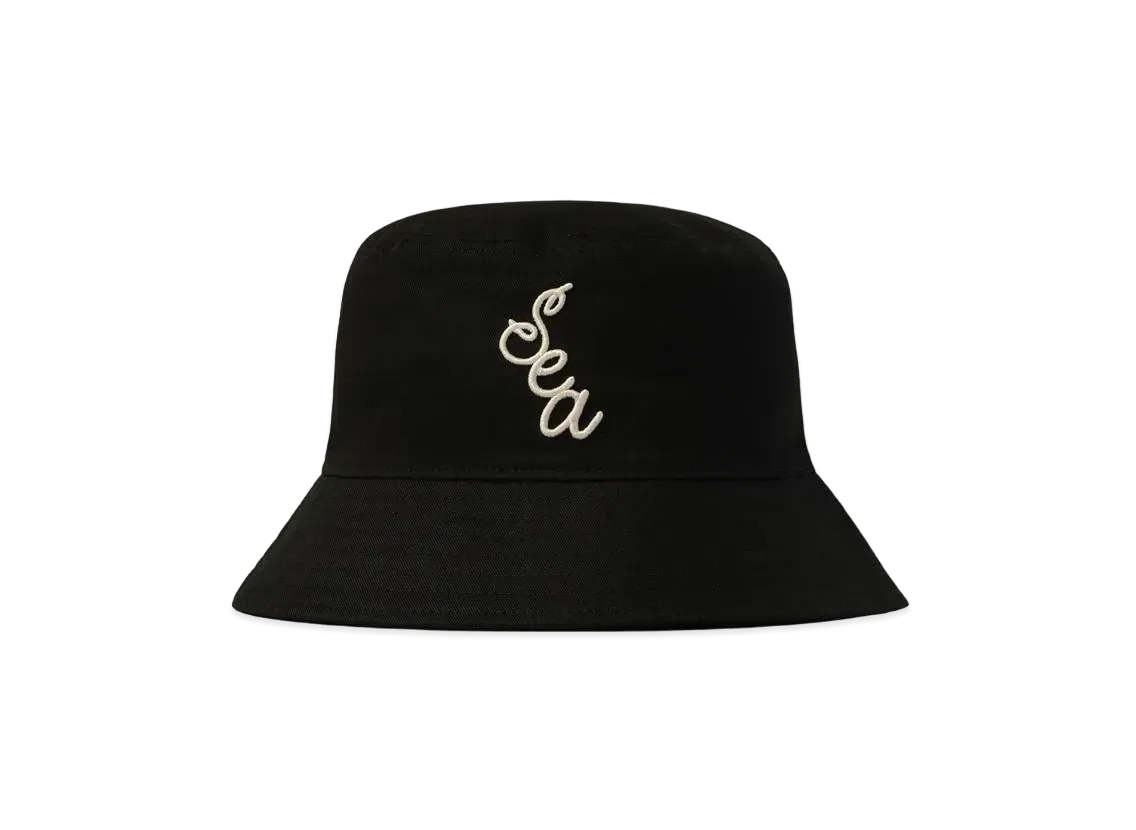 WIND AND SEA × Malbon バケットハット　黒 WIND AND SEA x Malbon Golf Bucket Hat 