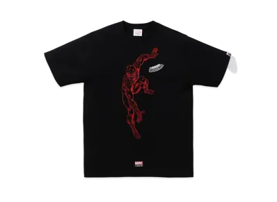 A BATHING APE x MARVEL SPIDER-MAN TEE "Black"
