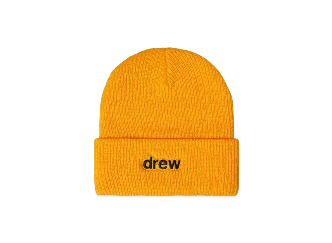 drew house Secret Soft Rib Beanie "Golden Yellow"