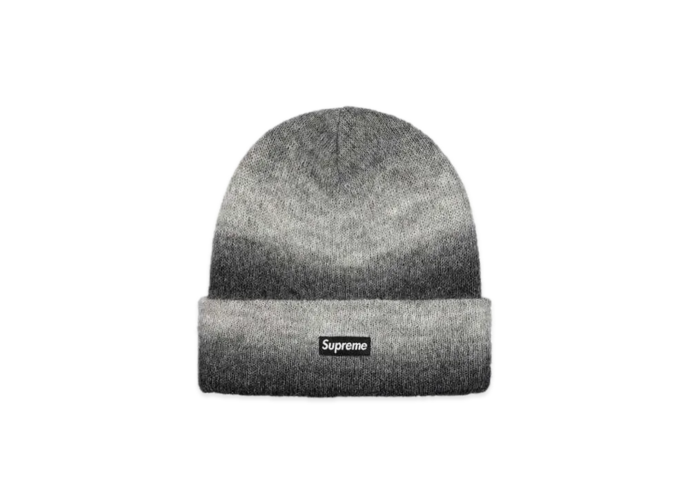 Supreme Mohair Beanie "Mixed Grey" (19FW)