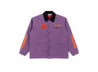 Black Eye Patch Burning OG Label Duck Jacket "Purple"