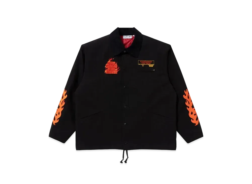 Black Eye Patch Burning OG Label Duck Jacket "Black"