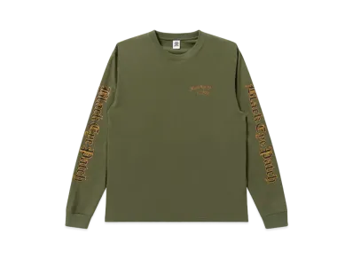 Black Eye Patch Blackletter L/S Tee "Olive"