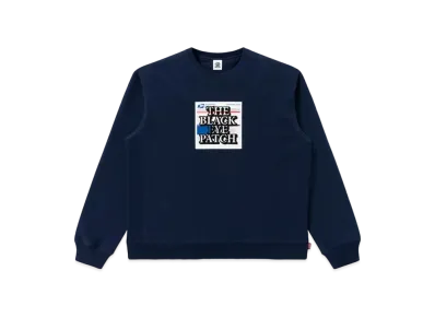 Black Eye Patch Priority Label Crewsweat "Navy"