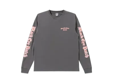 Black Eye Patch Blackletter L/S Tee "Charcoal"